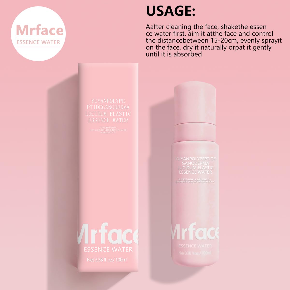MRFACE Multi-Antioxidant Serum, Polypeptide & Ganoderma Lucidum, Anti Aging Serum for Face, Brighten, Skin Repair Moisturizer, 3.38 Fl Oz