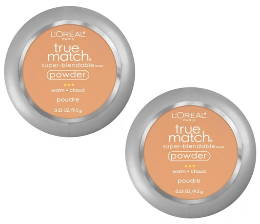 Pack of 2 L'Oreal Paris True Match Super-Blendable Powder, Fresh Beige W4.5