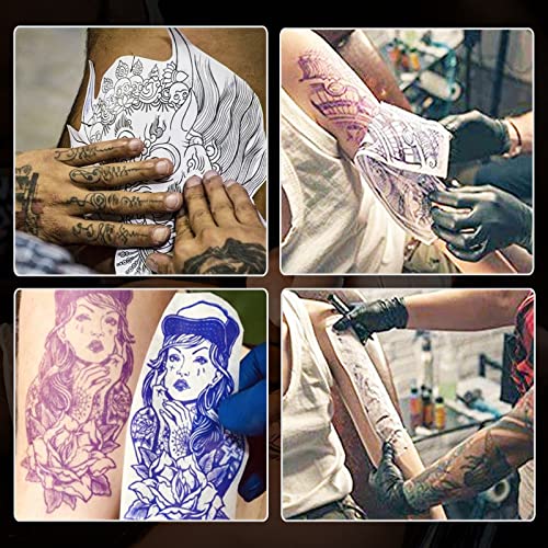 3MM Fake Tattoo Skin - 5pcs Tattoo Practice Skins Double Sides Professional Training Pad for Tattoos Training Depth Control Realistic Texture for Beginners to Professionals Tattoos Supplies