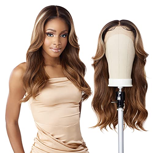 Sensationnel Butta Lace Wigs - Unit 30 Extra Wide 5 Inch Deep Parting Synthetic Preplucked Hairline Glueless Lacefront (BALAYAGEGOLD)