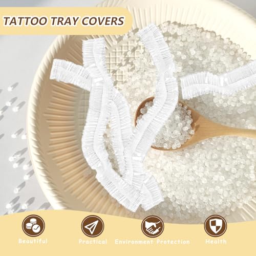 50 PCS Disposable Tattoo Tray Cover, Arm Rest Covers,Tattoo Table Station Cover,Salon Tray Covers £¬Tattoo Equipment for Most Tattoo Machine Trays