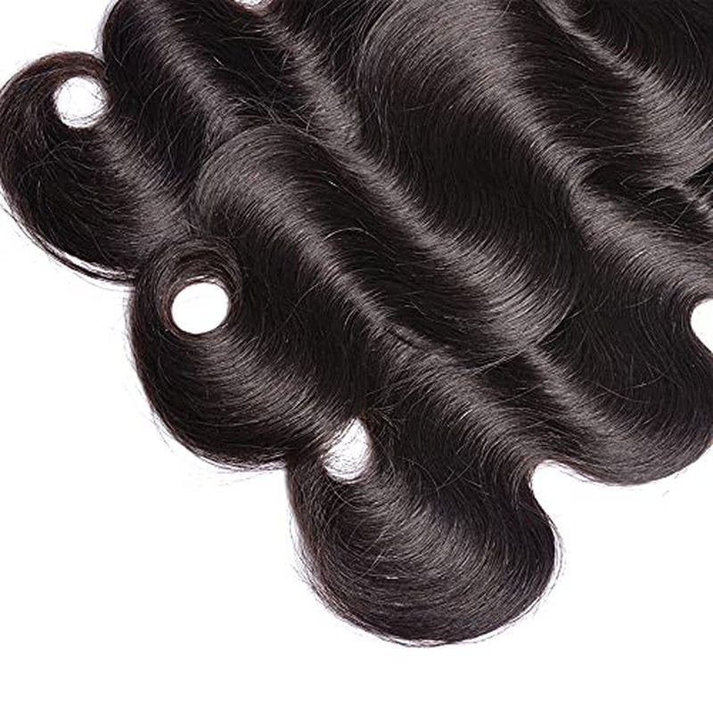 26 28 30 Inch Bundles Human Hair Color 1B Body Wave Bundles Mixed Length Peruvian Virgin Black Body Wave Bundle Hair Weave