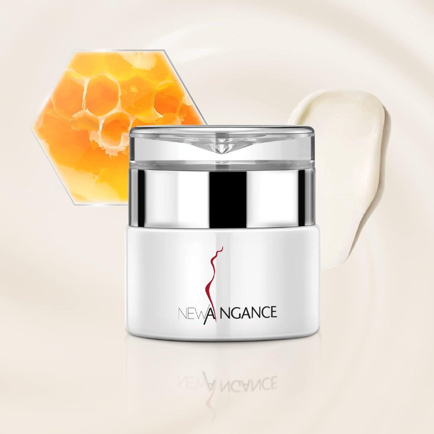 NEW ANGANCE Hydrating Goat Milk Cream Skincare Collagen Face Moisturizer for All Skin Types Day and Night Cream Hydrate Smooth Your Skin, 1.4 Fl Oz