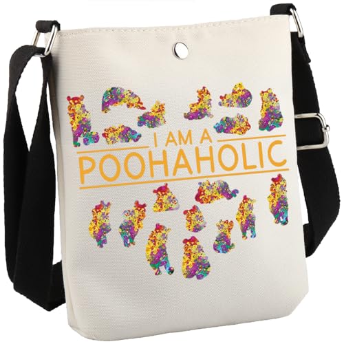 Bear Gift Cartoon Character Fans Gift Bear Accessories I Am A Poohaholic Travel Bag (Poohaholic CB)