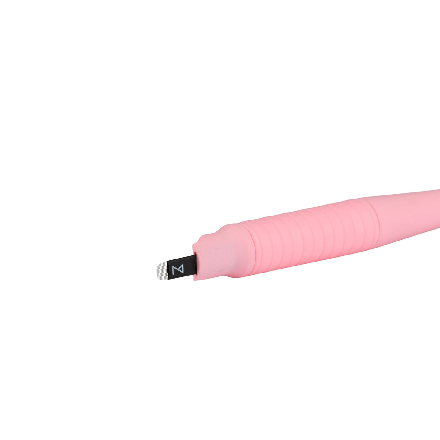 M Mellie's Signature Microblading Eyebrow Pen (Pack of 10) - Disposable Microblading Pen with Sterilized Blade, Comfortable Rubber Grip and Pigment Sponge for Flawless Bro (U18 NANO .15mm, Pink)
