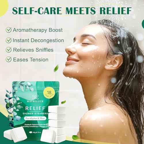 Eucalyptus Mint Shower Steamers Aromatherapy 18 Pack - Includes Easy Opener, Eucalyptus for Shower, Stocking Stuffers, Christmas Gifts & Birthday Gifts for Women, White Elephant Gifts for Adults