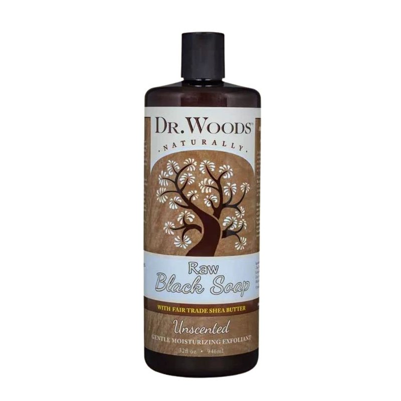 Dr.woods Dr Woods Liquid Raw Black Soap With Fair Trade Shea Butter, Unscented, 32 Oz