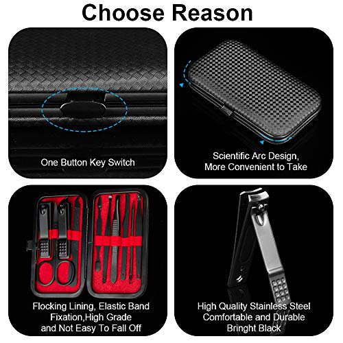 Manicure Kit, OKOM Manicure Set, Mens Grooming Kit, Nail Care Set, Manicure Kit for Men and Women,Nail Kit,Grooming Kit,Nail Clipper Set,Stocking Stuffers,Stocking Stuffers for Teen Boys,Gifts for Men