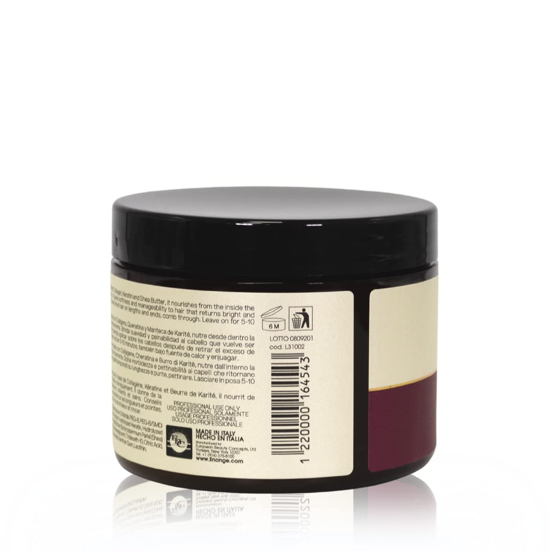 LINANGE Emergency Reconstruction Mask for Very Damaged Hair - Nourishing Hair Treatment, 500ml / 16.9 oz.