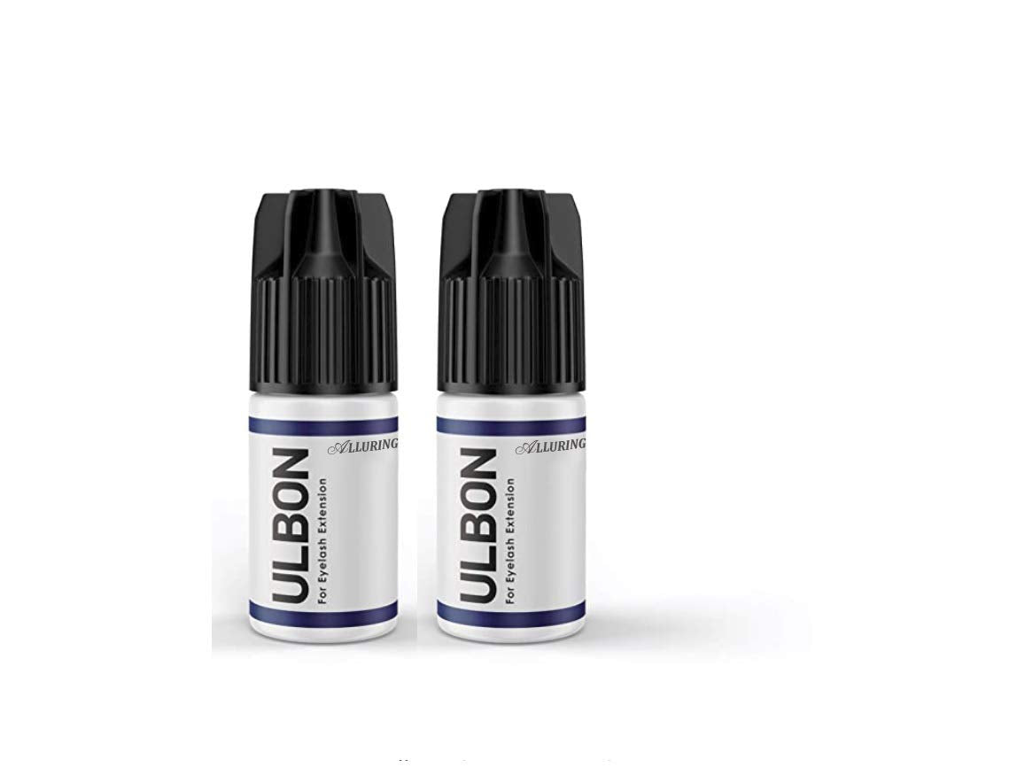 Alluring Ulbon Eyelash Extension Glue - Strong, Long-Lasting Adhesive | 5ml (Qty: 2)