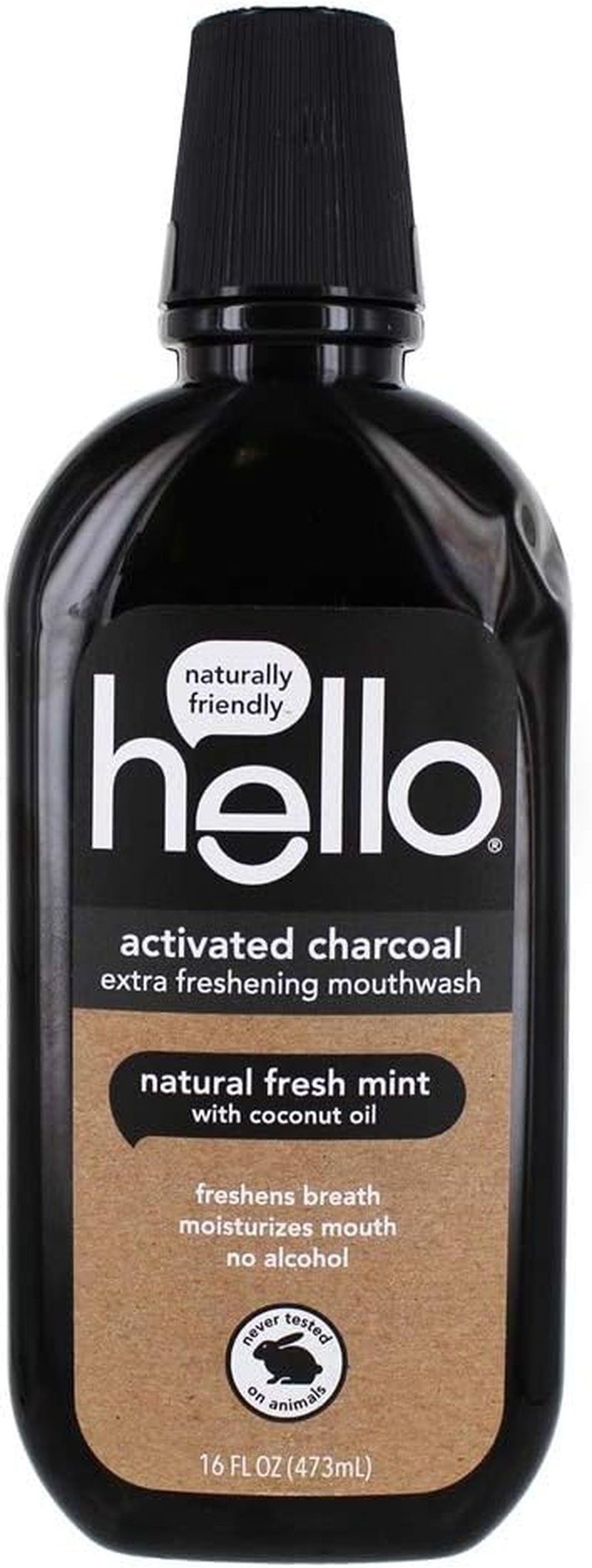Hello Oral Care Fluoride-Free Antiplaque Whitening Toothpaste - Vegan Peppermint with Tea Tree Oil, 16 Fl Oz