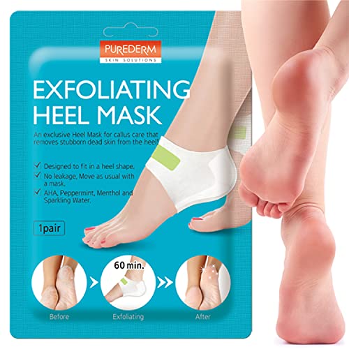 Purederm Exfoliating Heel Mask (1 Pair) ? Heel Peeling masks gently remove calluses from your heel