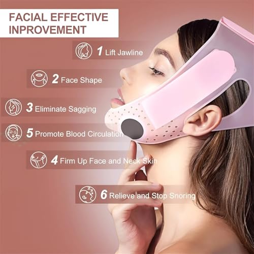 Eleve Beauty Face Shaper, Eleve Beauty V-Line Sculpting Face Mask, Chin Strap For Sleeping, Reusable Face Lift Chin Strap ? Silicone Double Chin Reducer For Jawline Tightening & Lifting (Classic Lift)