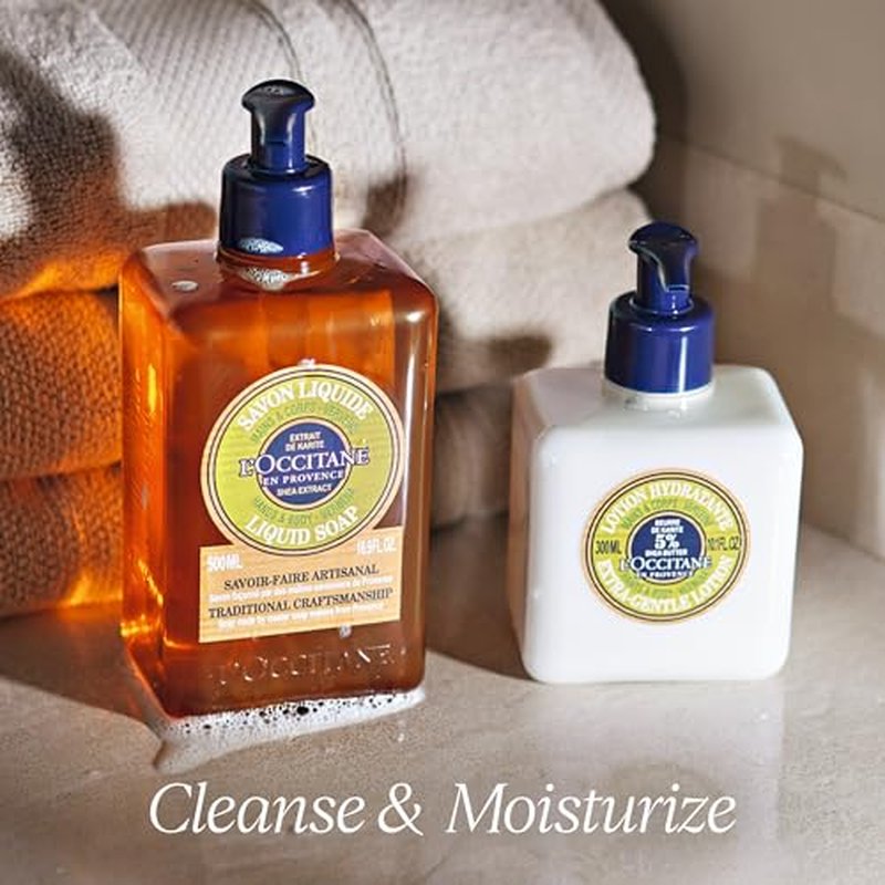 L¡¯OCCITANE Shea Butter Extra-Gentle Moisturizing Lotion: Organic Verbena Extract, Relaxing Lavender, Comfort Skin, Fast-Absorbing Lotion, With 5% Organic Shea Butter, Vegan, Lightweight