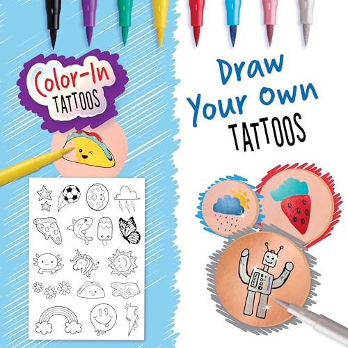 Creativity for Kids Tattoo Designer Studio: Create 50+ DIY Temporary Tattoos, Toys and Gifts for Girls and Boys, Arts and Crafts Activities for Kids (Ages 6+)