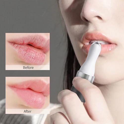 Electric Lip Plumper Lip Massager Tool Electric Lip Pen Device Lip Wrinkle Remover Natural Lip Plumper Tool Lip Filler Lip Suction Lip Enhancer Machine Lip Enhancer Lip Balm Infusor (White)