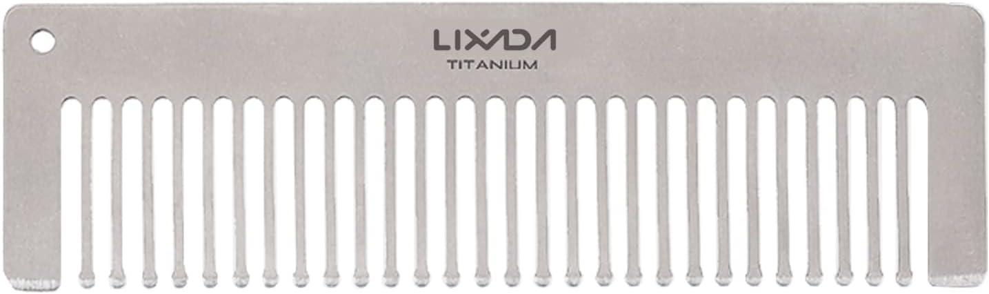 Titanium Hair & Beard Comb - Anti-Static & Heat-Resistant | Pocket Size for Men & Women