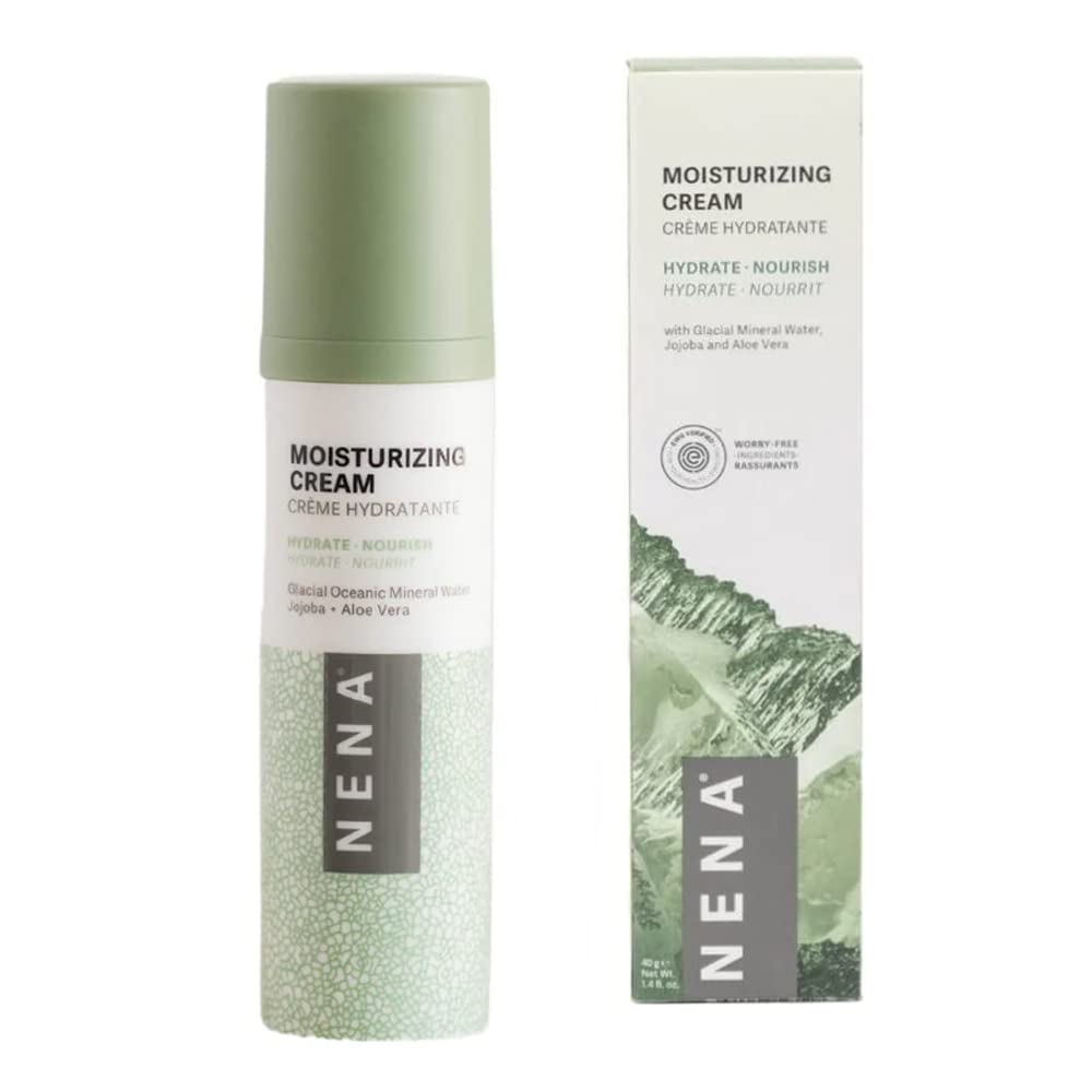 NENA Skincare Moisturizing Cream - Face Moisturizer - Gluten Free Face Cream with Shea Butter and Aloe Vera for Dry and Sensitive Skin - 1.4 oz
