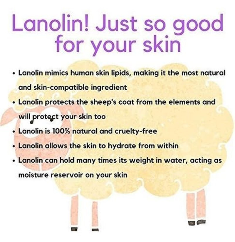 Lanolin Skin Cream - Deep Moisturizing Formula for Soft Skin | 250 Grams