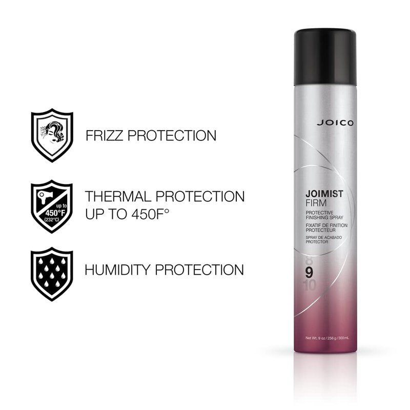 Joico JoiMist Firm Protective Finishing Spray | For Most Hair Types | Protect Against Heat & Humidity | Eliminate Static & Frizz | Pollution & Harmful UV Protectant | Paraben & Sulfate Free | 300mL