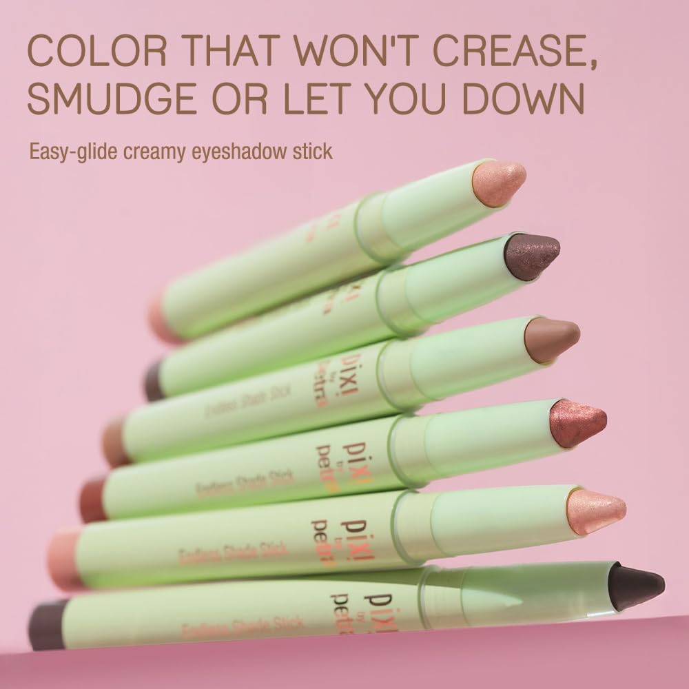 Pixi Beauty Endless Shade Stick | PearlLustre | Long-Wear Creamy Eyeshadow Stick | Crease-Resistant, Easy-Glide & Blendable Color for Shadow or Liner | Matte & Shimmer Finishes | 0.05oz/1.5g