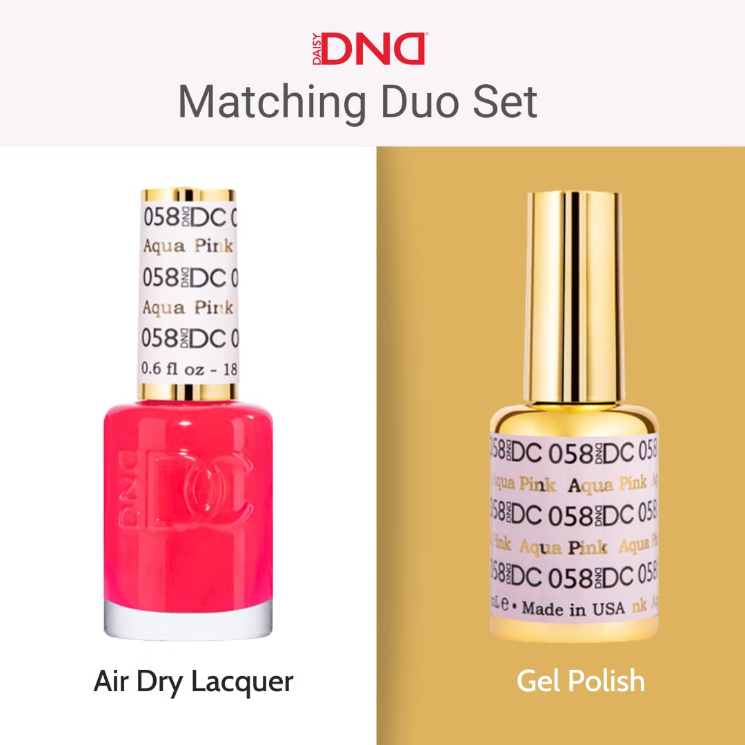 DND DC Gel Polish Set, Deep Nude Collection, UV/LED Gel Polish and Air Dry Nail Lacquer, Matching Chip-Free Polish Duo, 311 Natural, 0.5 Fl Oz