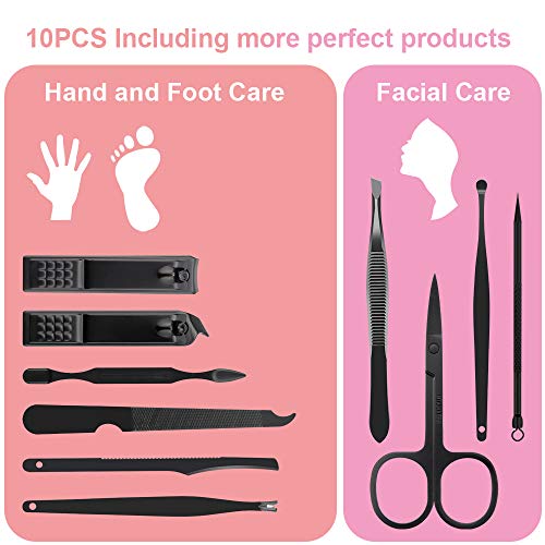 Manicure Kit, OKOM Manicure Set, Mens Grooming Kit, Nail Care Set, Manicure Kit for Men and Women,Nail Kit,Grooming Kit,Nail Clipper Set,Stocking Stuffers,Stocking Stuffers for Teen Boys,Gifts for Men