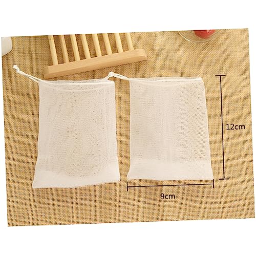 10pcs Foaming Mesh Soap Pouch Net Lathering Net Face Wash Safe and Comfortable Touch