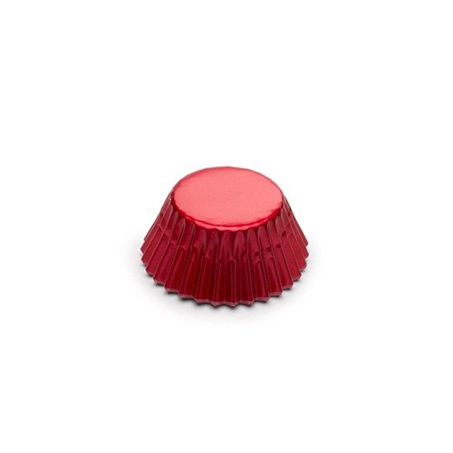 Fox Run Red Foil Bake Cups, Mini, 48 Cups