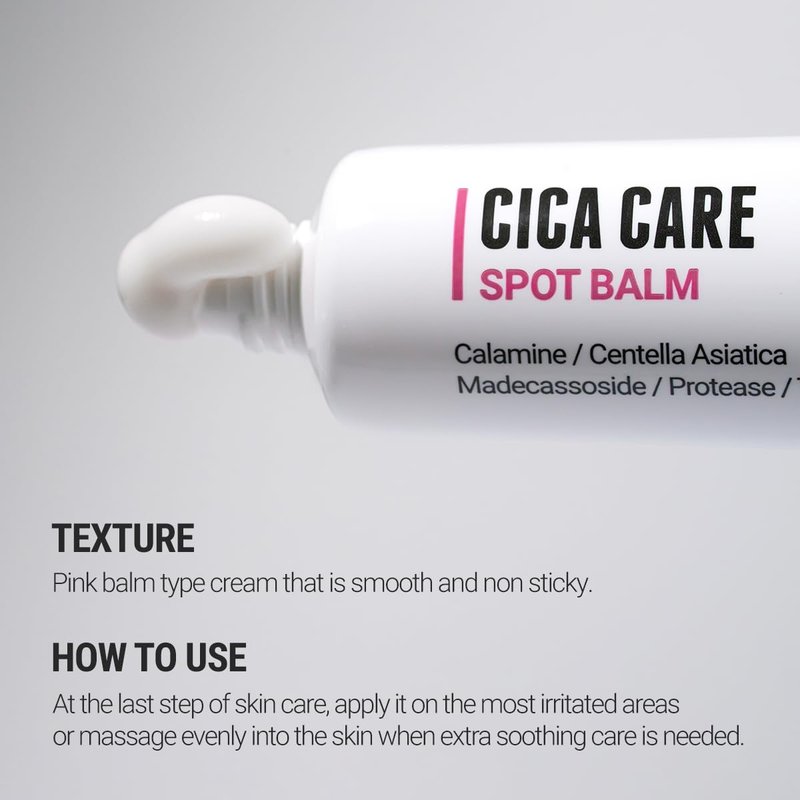 Cica Care Face Balm - Redness Relief Moisturizer for Acne-Prone, Sensitive Skin | Scar-Reducing with Calamine & Madecassoside | Vegan, Korean Skincare (1.4 fl oz)