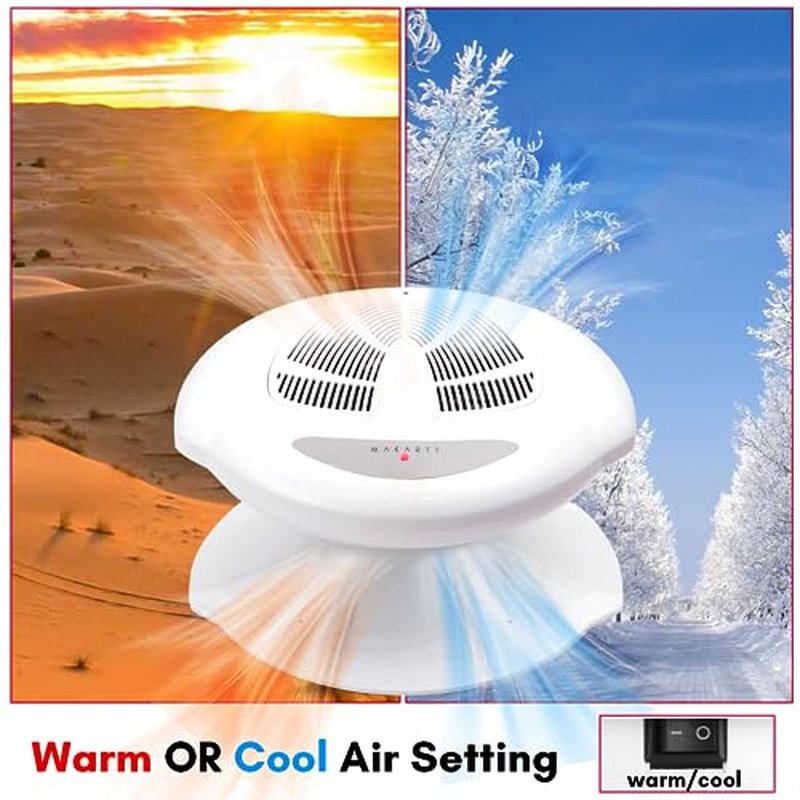 Makartt Nail Dryer for Regular Polish & Acrylic Nails, Professional 400W Quick Dry Air Fan with Auto Sensor, Warm & Cool Wind Nail Polish Dryer, Must-Have Nail Tech Supplies for Salon or Home