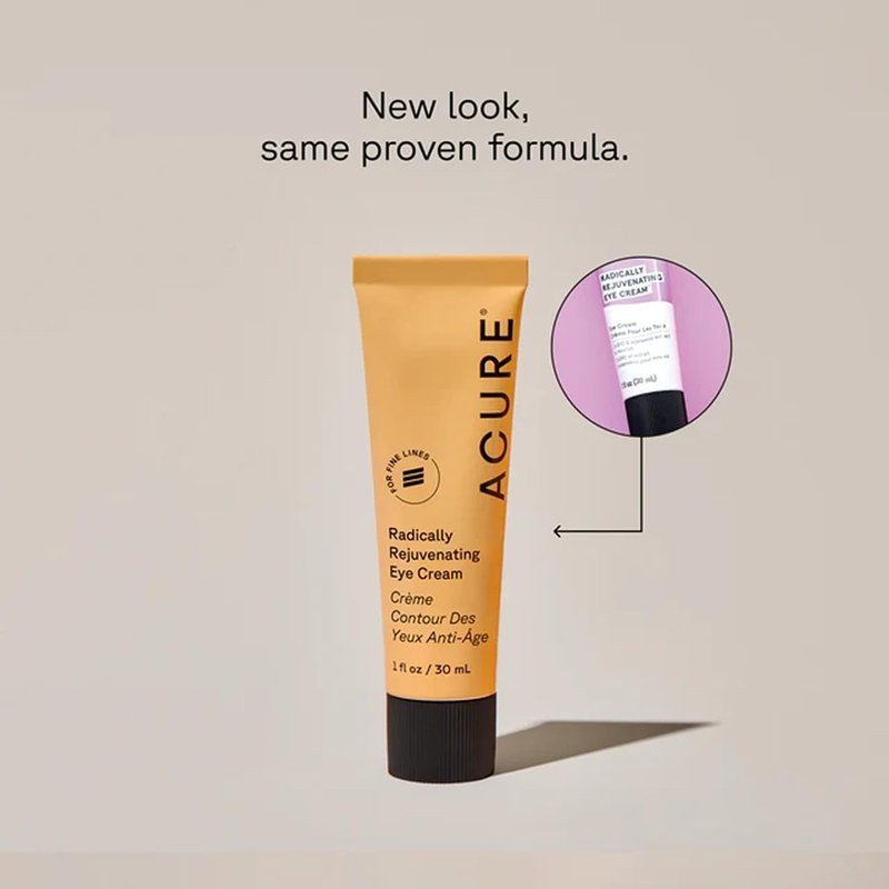 ACURE Radically Rejuvenating Eye Cream, 1 Fl. OZ. - Pack of 2.