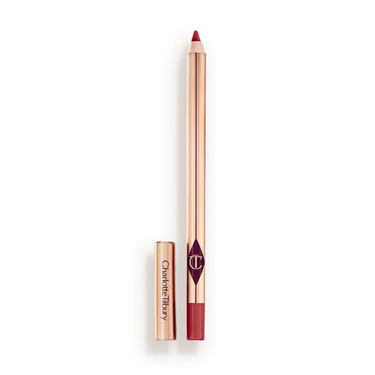Charlotte Tilbury Lip Cheat Lip Liner Pencil - Creamy Fuller-Looking Lip Pencil with Jojoba Oil & Hyaluronic Acid - Waterproof, Smudge-Proof & Transfer-Proof - 6H Wear - Crazy In Love