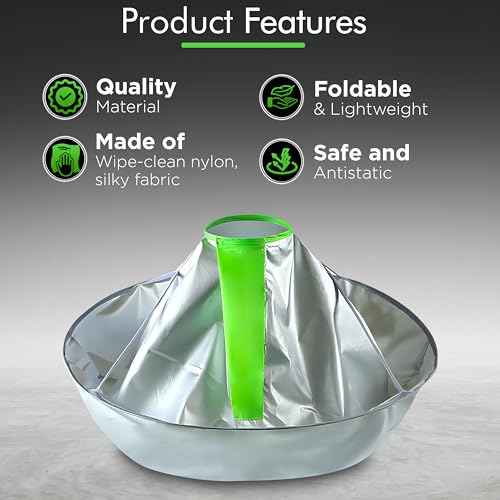 Hair Cutting Capes for Adults, Professional Haircut Cape Umbrella Waterproof Salon Barber Cape Hairdressing Apron, with 1PCS Black Comb