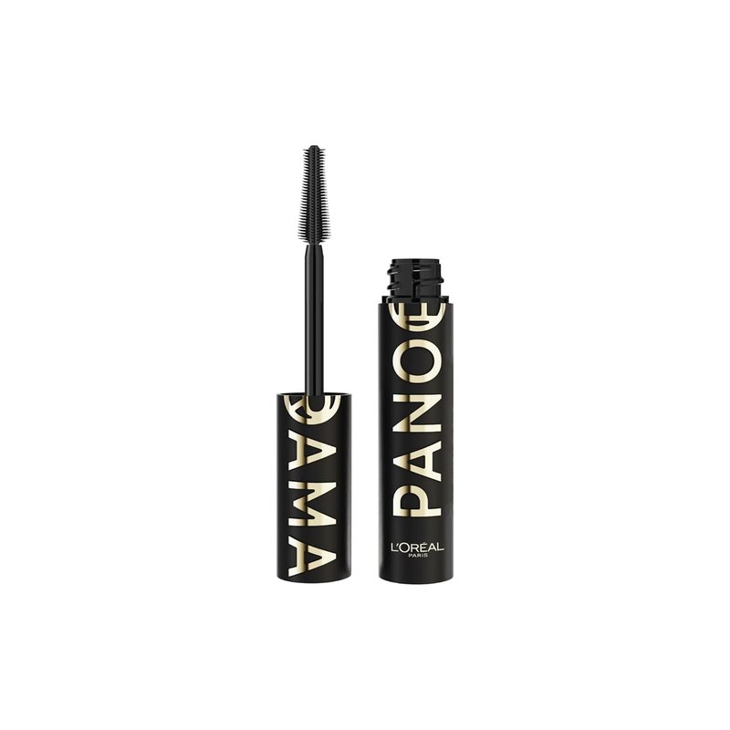 L'Oreal Paris Voluminous Panorama Mascara - Lengthening & Volumizing | Smudge-Resistant, All Night Black, 0.33 Fl Oz