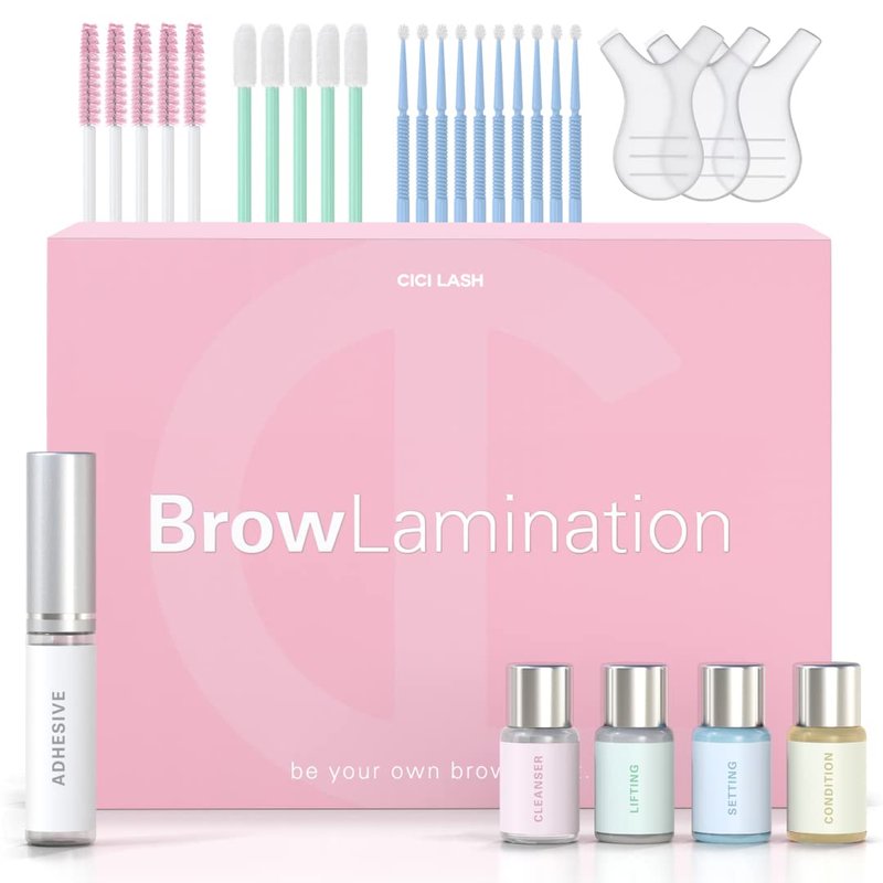 Brow Lamination Kit - Professional DIY Eyebrow Lift with Keratin Conditioning for Fuller, Thicker Brows | Easy to Use & Long Lasting Results
