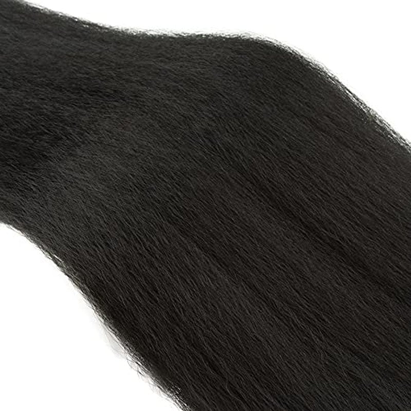 28 30 32 inch Brazilian Kinky Straight Bundles Human Hair #1B Yaki Bundles Natural Black Straight Human Hair Bundle