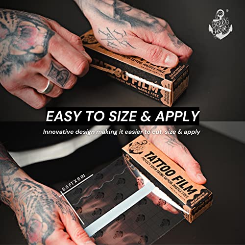 Sorry Mom Tattoo Aftercare Bandage - Clear Tattoo Bandage Waterproof, Adhesive Tattoo Wrap - Tattoo Healing Wrap - Tattoo Film Protection - Second Skin Tattoo Cover 6.5 ft x 6 in