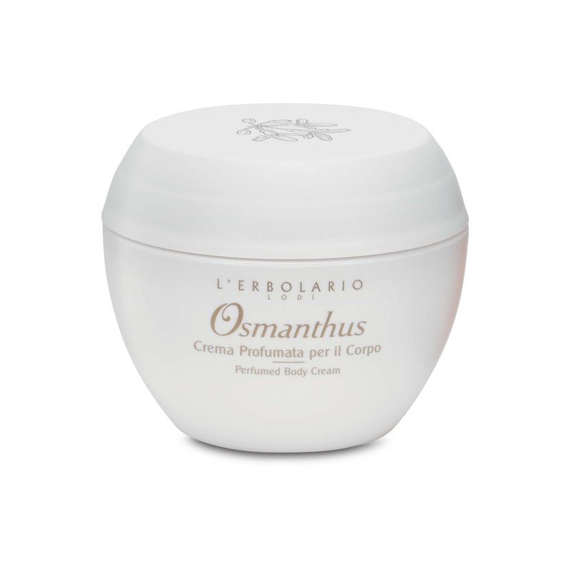 L’Erbolario Osmanthus Perfumed Body Cream - Moisturizing Cream for Dry Skin - Osmanthus, Cocoa Butter, Vitamin E - Anti-Aging Skin Care - 6.7 oz