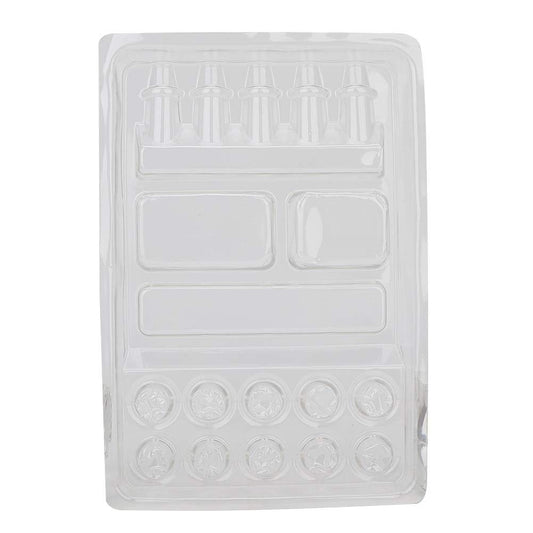 25pcs Cup Holder Disposable Ink Tray Ink Pigment Tray Stand Needle Head Holder Container Cup Holder Stand Kit