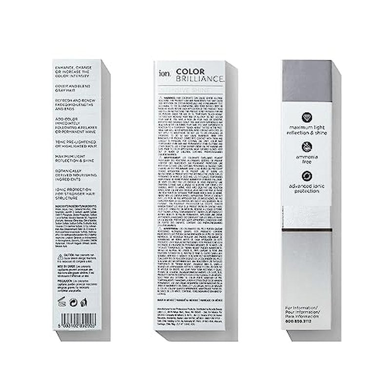ion Brilliant Grey 6AV Medium Grey Pearl Demi Permanent Cr?me Hair Color, Fade Resistant & PPD Free 2.05 Oz