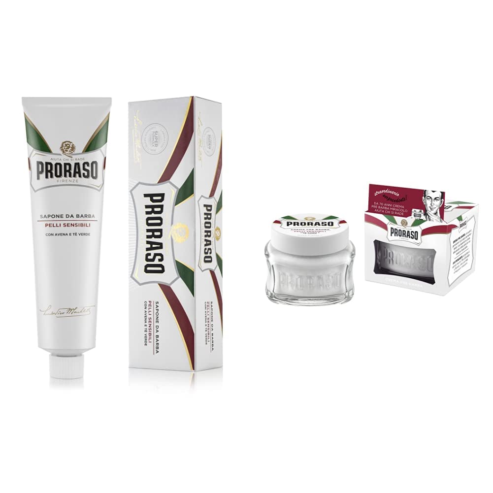 Proraso Sensitive Shaving Cream for Men - Soothing Formula for Irritation Relief