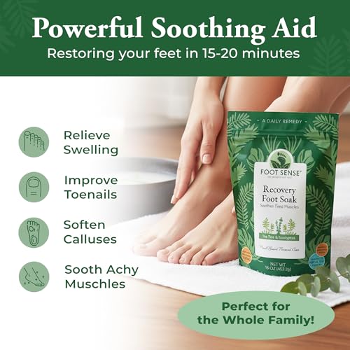 Tea Tree Oil Detox Foot Soak - for Athlete¡¯s Foot, Toenails, Smelly Feet - All Natural Formula - Intensive Foot Repair - 16 oz
