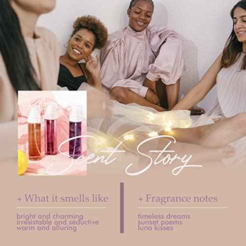 Womens Body Spray, Fragrance Mist Gift Set, Body Spray for Women, Pack of 3, Each 3.4 Fl Oz, Total 10.2 Fl Oz, Dreams