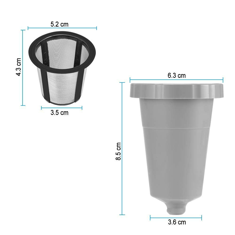 PREMIUM FILTERS DIRECT Reusable Coffee Filter fits KEURIG Classic 1.0 & Cuisinart Single Serve Brewers replaces your KEURIG My K-Cup/Cuisinart Filter + Micro Cleaning Brush