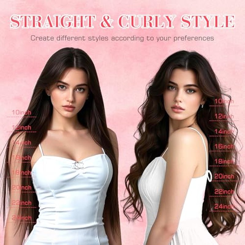 S-noilite Clip in Hair Extensions Real Human Hair 16 Inch Natural Blonde Hair Extensions Remy Human Hair Clip In For Women Natural Straight Clip on Extension Double Weft 8PCS 130g #24
