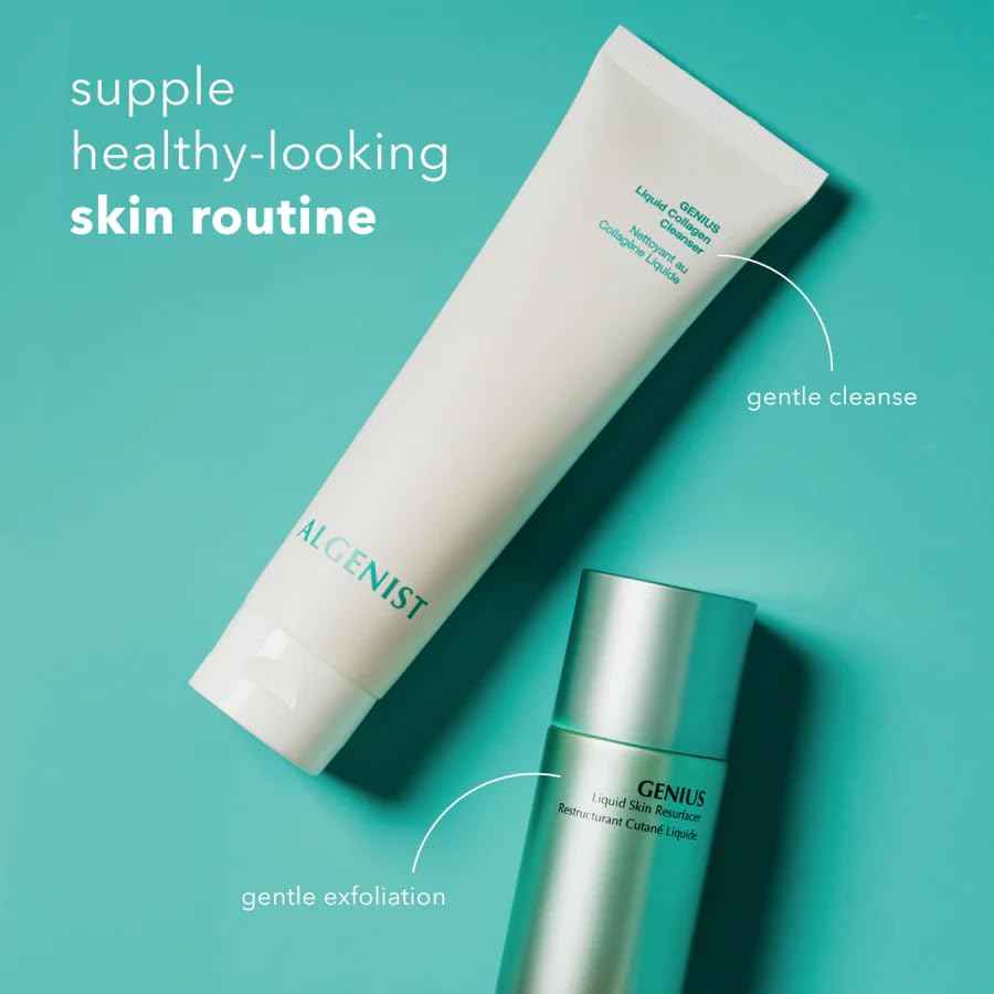 Algenist GENIUS Liquid Collagen Foaming Facial Cleanser - Hydrating Face Wash & Makeup Remover with Alguronic Acid and Microalgae Oil to Nourish & Restore Skin's Radiance (5 oz)