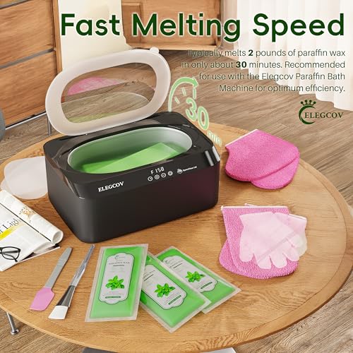 Paraffin Wax Refills-10 Pack Peppermint Scented Paraffin Wax for Hand and Feet, Parrafin Wax Bath Blocks for Wax Machine, Relieves Muscle Fatigue, Deeply Hydrates, Moisturizes and Nourishes