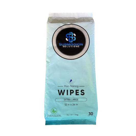 Submission Solutions Extra Large Body Wipes, 12 x 24 inch, Natural Essential Oils, 30 Count