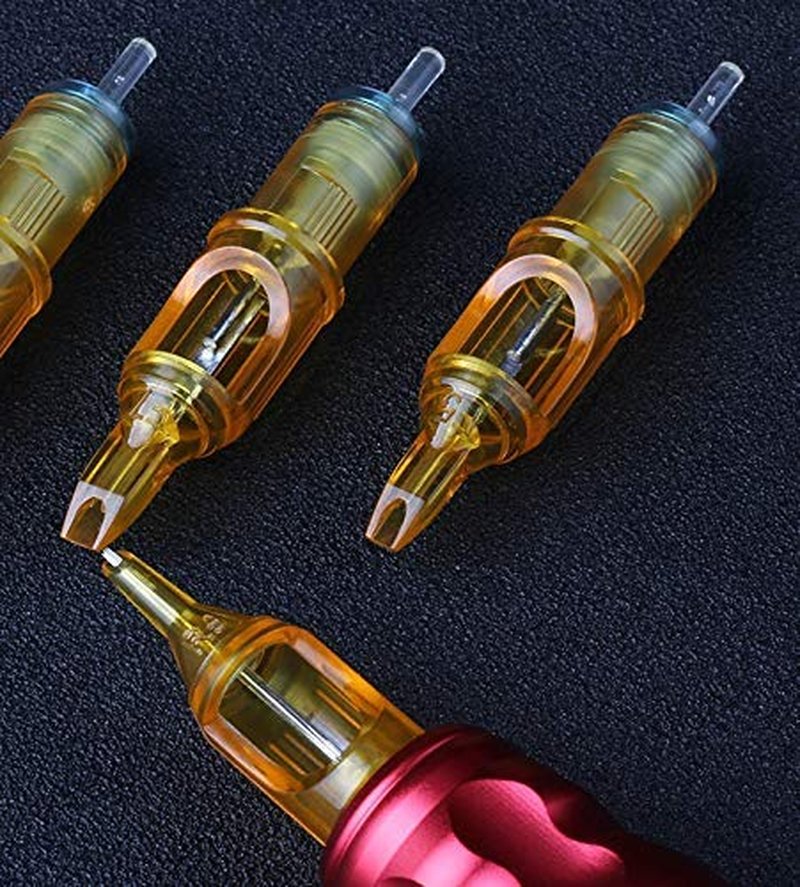 Pirate Face Tattoo | Mixed Assorted Disposable Tattoo Needle Cartridges - 100 Pcs RL, RS, M1
